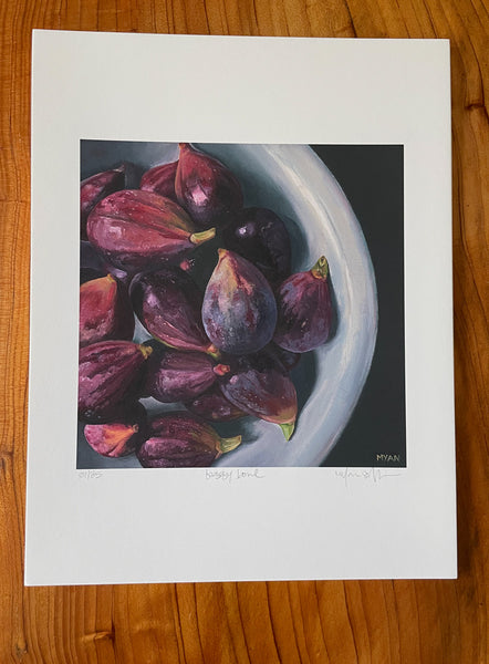 Figgy Bowl. Limited Edition Fine Art Giclée Print