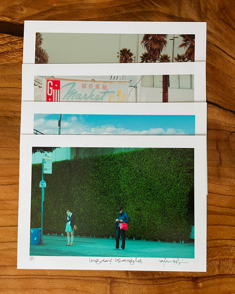 People doing people things No.1. Limited Edition Fine Art Print Set of 4. Los Angeles Photographs