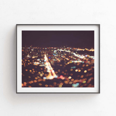 Abstract Twin Peaks. San Francisco