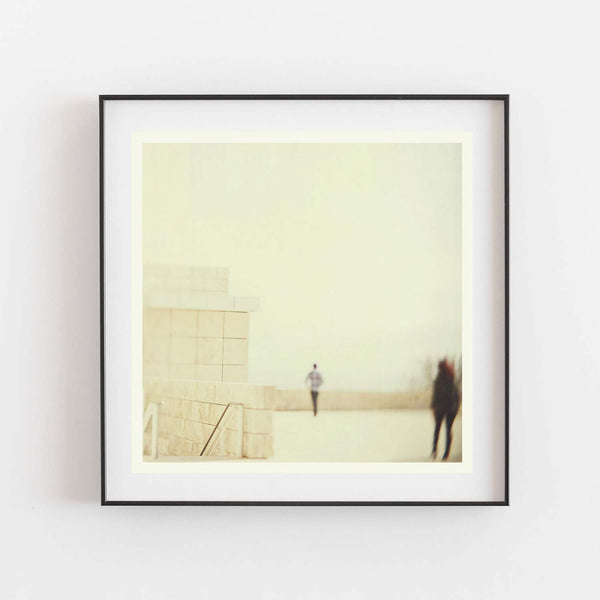 Framed surreal LA art print.