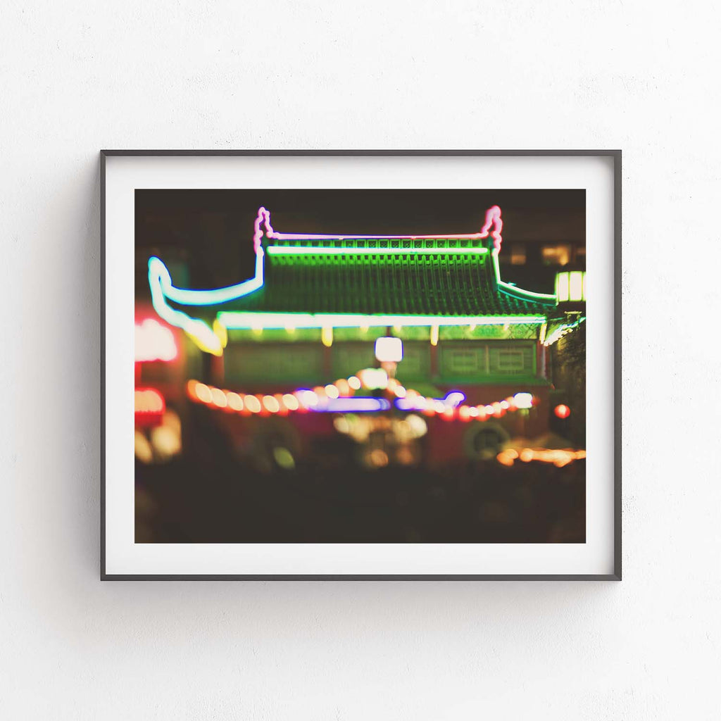 Chinatown Los Angeles photo. Taken at night during the Moon Festival