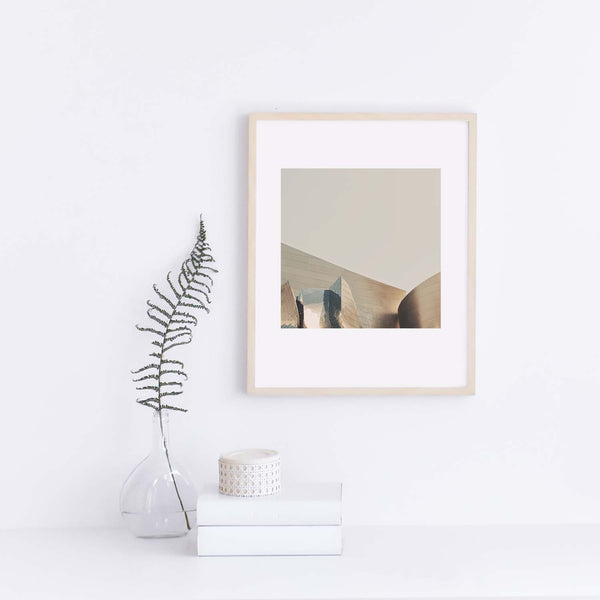 Disney Concert Hall photo in a natural frame.