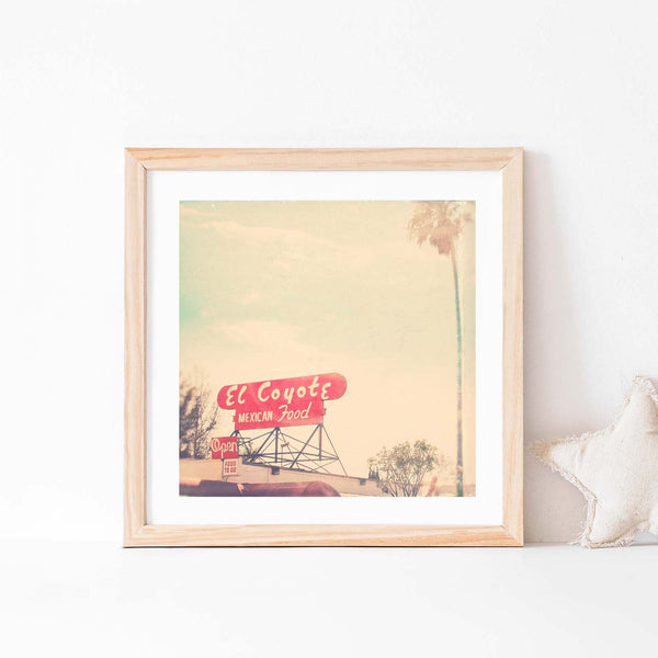 el coyote Los Angeles art print
