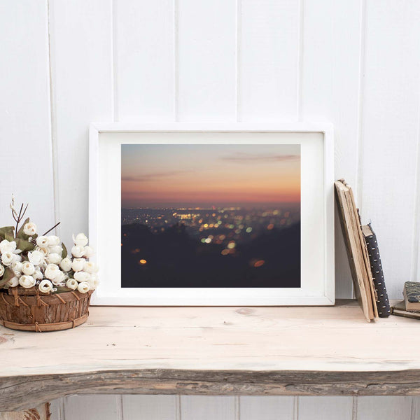 Los Angeles cityscape print