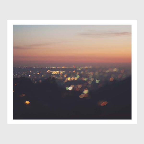 LA photography with twinkly lights.