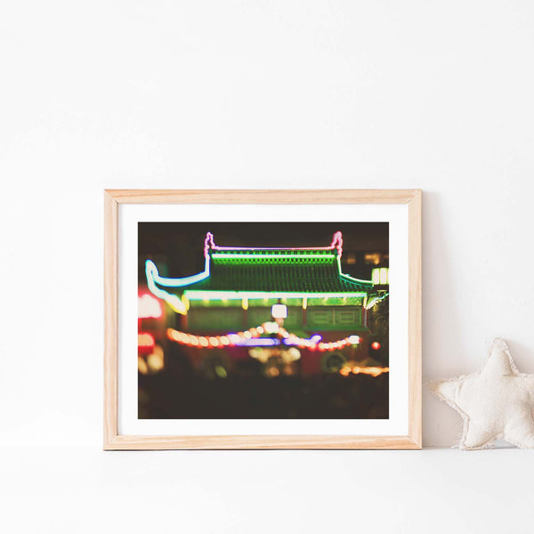 Framed Chinatown photo. Los Angeles