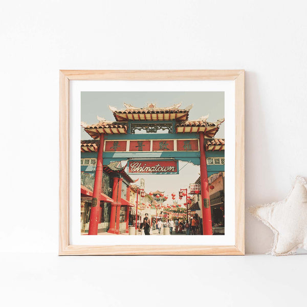Framed Chinatown photo. Taken in Los Angeles