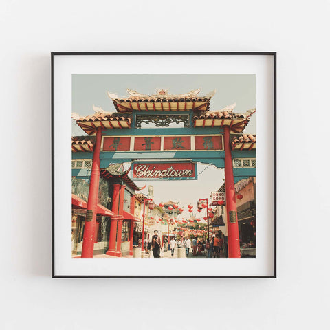 Photograph of the entrance to Chinatown in Los Angeles